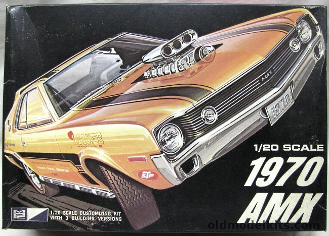 MPC 1/20 1970 AMC AMX - Stock / Custom / Race Car, 3170-300 plastic model kit